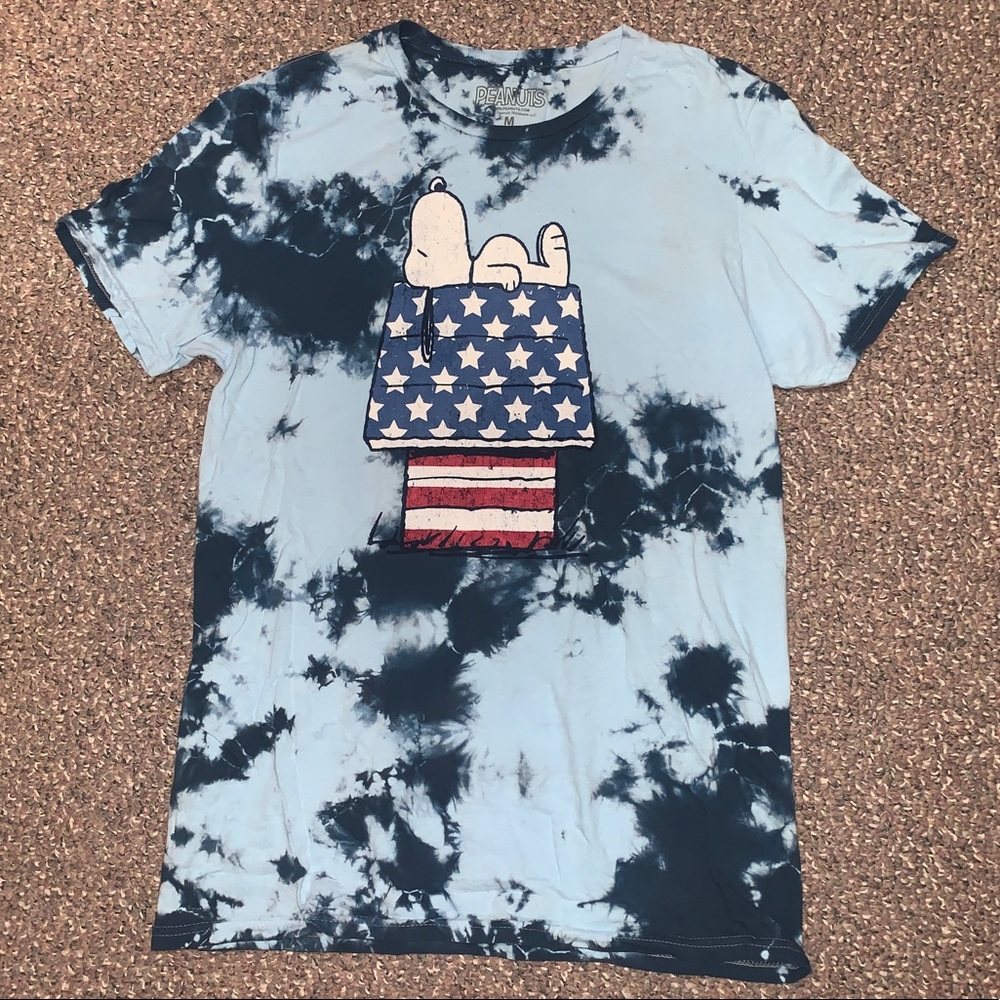 America Snoopy tie dye Tshirt